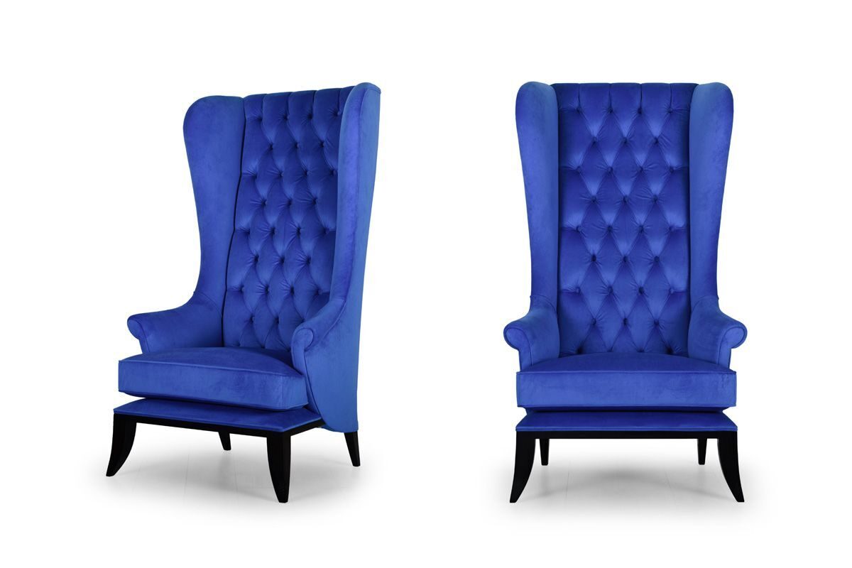 Кресло синее в гостиную