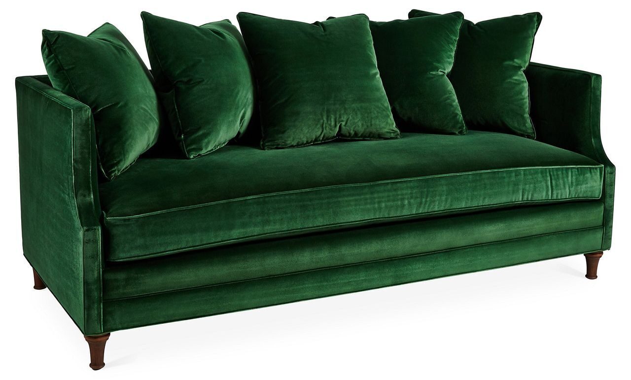 диван для офиса зеленый